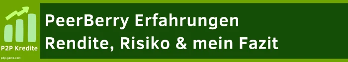 Peerberry Erfahrungen