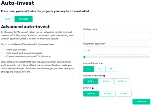 LendSecured Anleitung Autoinvest