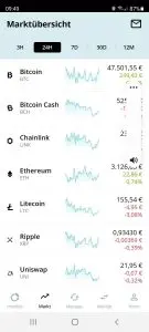 Krypo kaufen mit der Bison App