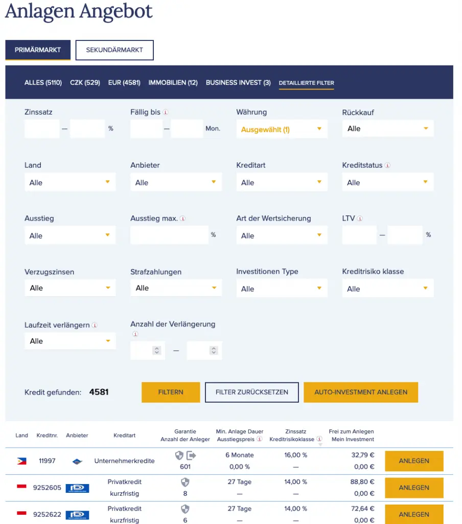 Meine P2P Kredite Bondster Erfahrungen 