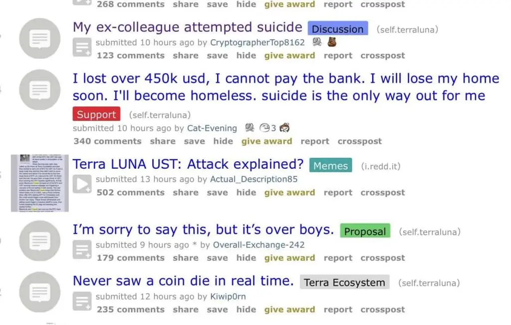 Terra Luna UST implodiert Kryptocrash