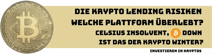 Krypto Lending Risiken - Welche Plattform überlebt
