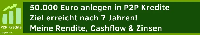 50.000 Euro in P2P Kredite anlegen