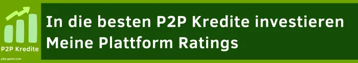 P2P Kredite Plattform Rating