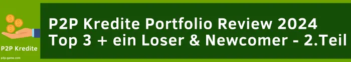 P2P Kredite Portfolio Report InRento Erfahrungen