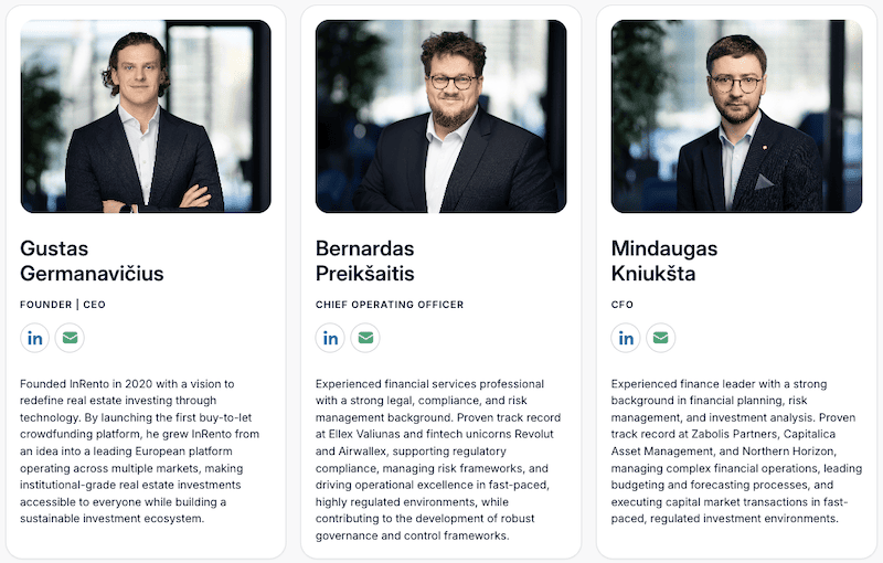 Meine InRento Erfahrungen – Rendite, Risiken und die komplette Plattform Anleitung 4 Inrento Erfahrungen InRento Erfahrungen das Team