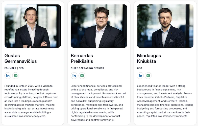 Meine InRento Erfahrungen – Rendite, Risiken und die komplette Plattform Anleitung 4 Inrento Erfahrungen InRento Erfahrungen das Team